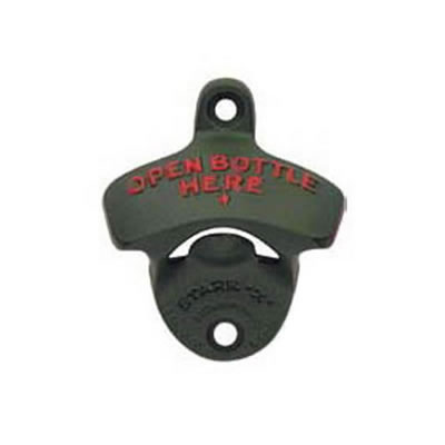 Green Open Bottle Here Wall Mount Bottle Opener