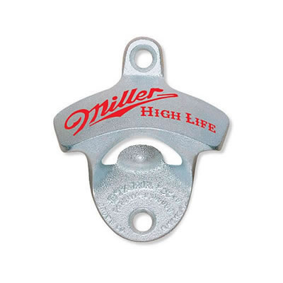 Miller High Life Wall Mount Bottle Opener